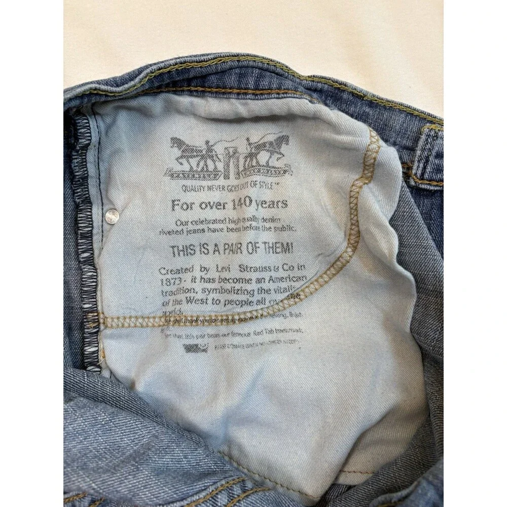Levi’s 505 Regular Fit Jeans Men’s 36x30 Light Wash Straight Leg Blue Denim EUC